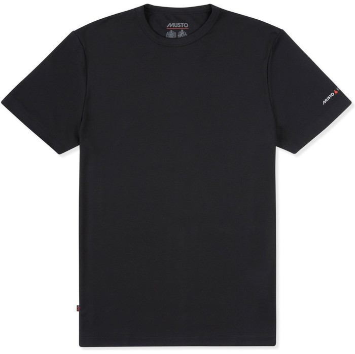 2019 Musto Men's Musto Permanente Wicking Upf30 Camiseta Negro Emts029