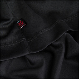 2019 Musto Herre Solskrm Permanent Wicking Upf30 Polo Black Emps019