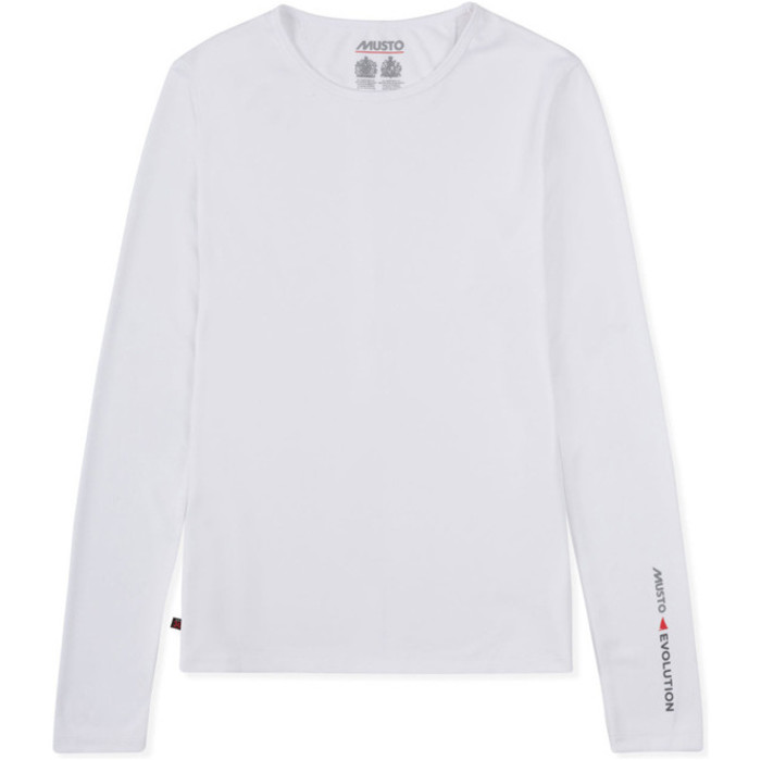 T-shirt Femme 2019 Musto -UV Mche Permanent Mche Upf30 Blanc Ewts019