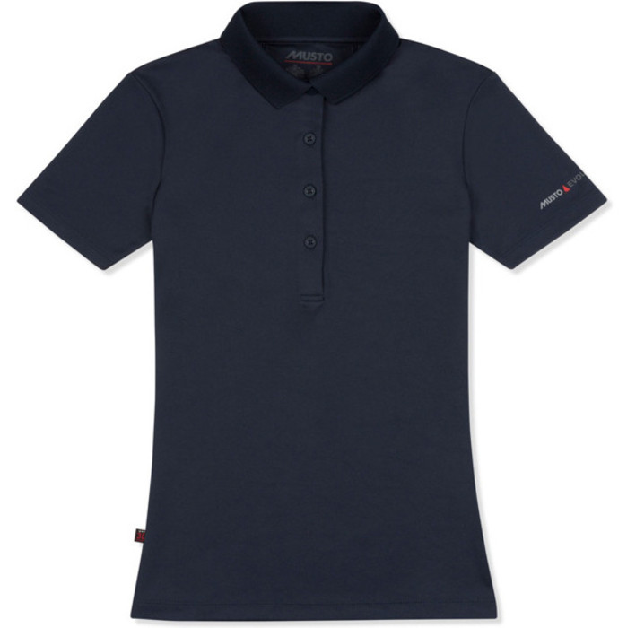 2019 Musto Femmes Pare-soleil Permanent Mche Upf30 Polo Navy Ewps011