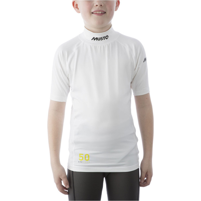 2019 Musto-nuorten mestaruuden SS Rash Vest White SKTS007