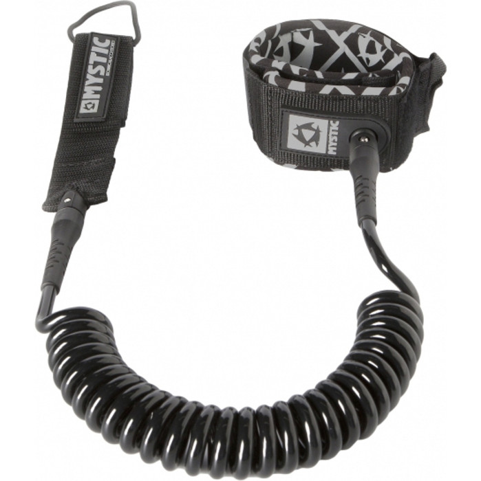 SUP COILED LEASH Safetyleash Mystic 10' black 