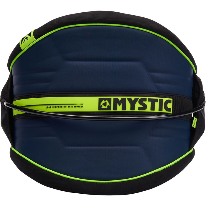 2021 Mystic Arch Flexshell Waist Harness Navy / Lime 190111