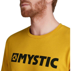 T-shirt Da Uomo Di Brand Mystic 2021 35105.190015 - Senape