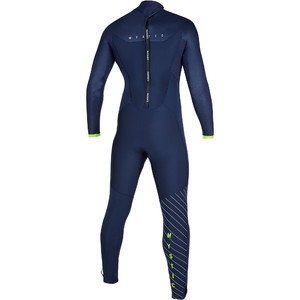 2019 Mystic Mens Marshall 3/2mm Back Zip Wetsuit 200011 - Navy / Lime