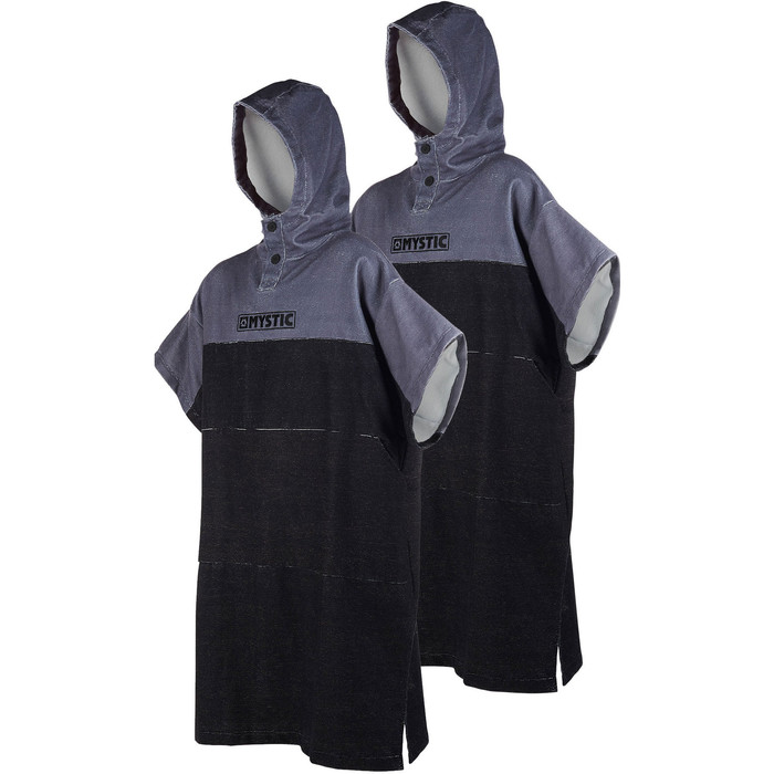 2019 Mystic Regular Poncho / Changing Robe Double Pack Black / Grey