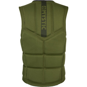 2018 Mystic Star Front Zip Wake Impact Vest Army 180152