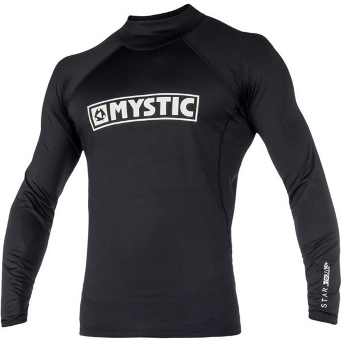 2021 Mystic Star Long Sleeve Rash Vest Black 180112