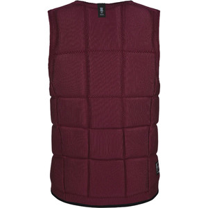 2021 Mystic The Dom Impact Vest Wake Front Zip WDOM - Oxblood Red