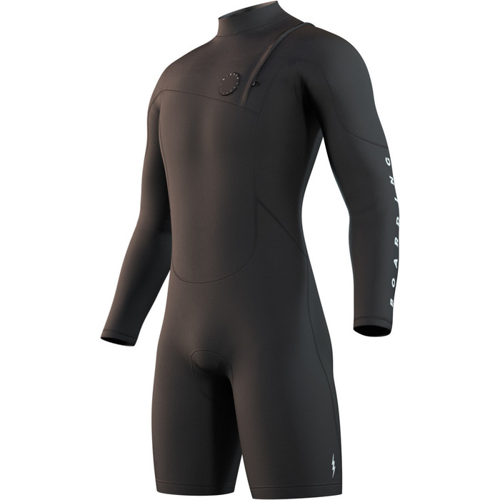 2021 Mystic The One 3/2mm Zip Free Long Arm Shorty Wetsuit 210110 - Black
