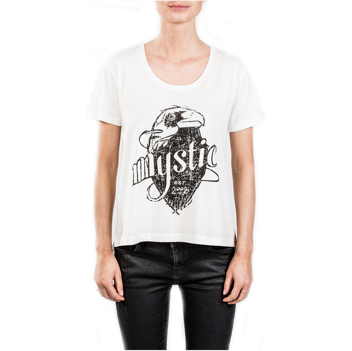 T-shirt Mystic Donna Con Aquila Bianco Sporco 180529