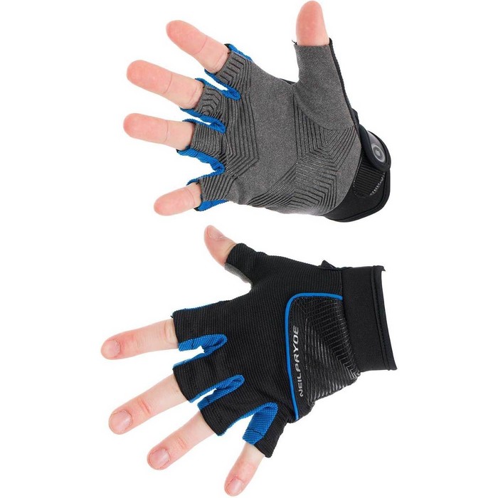 Neil Pryde Amara Half Finger Sailing Gloves 630543 - Black