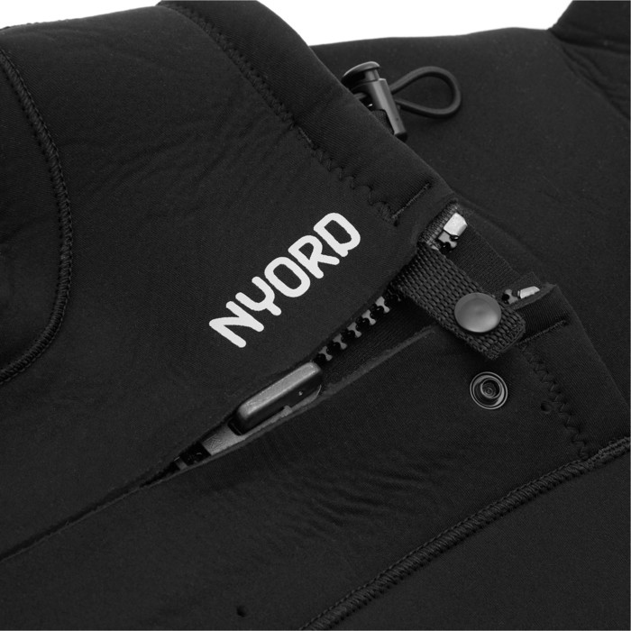 2024 Nyord Hombres Furno Warmth 4/3mm Chest Zip Gbs Neopreno FWM43001 - Black