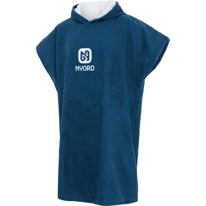 2024 Nyord Hooded Towel Changing Robe Poncho ACC0001 - Baltic Navy