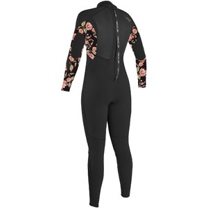 2021 O'neill Youth Epic 3/2mm Back Zip Gbs Wetsuit 4215g - Preto / Flo