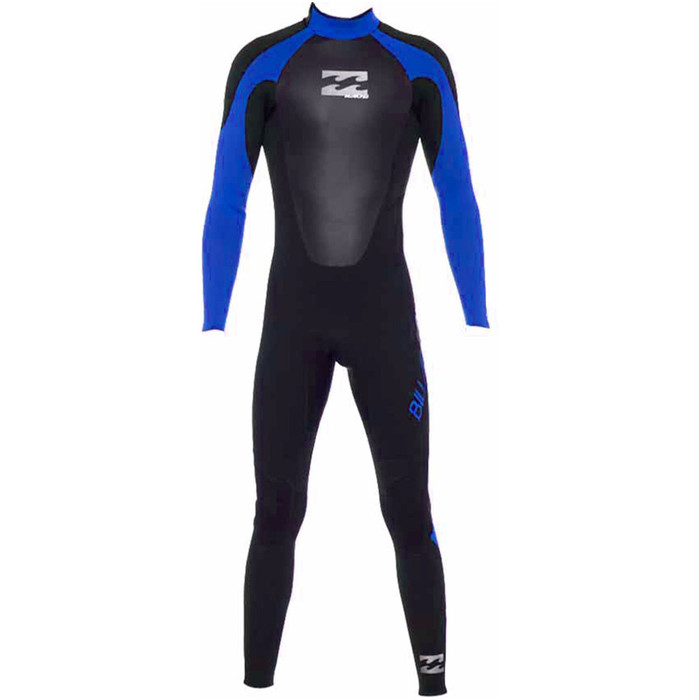 Fato De Billabong Junior Intruder 2020 Billabong 5/4/3mm Gbs Back Zip Wetsuit Em Preto / Azul 045b15