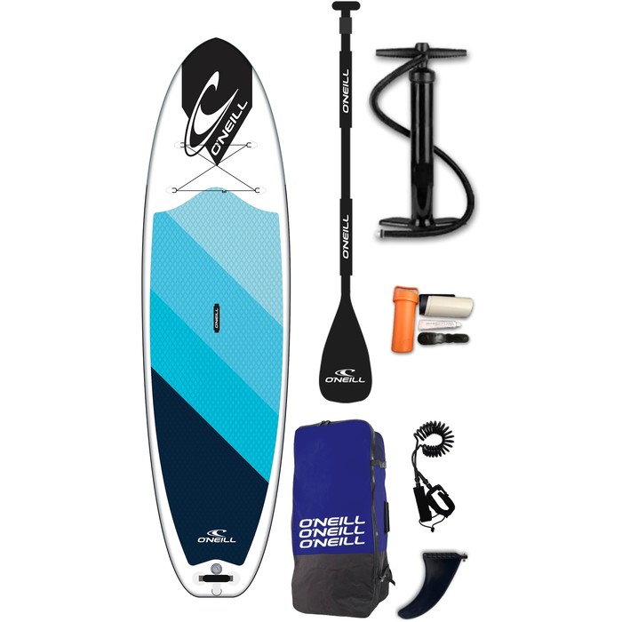 2019 O'neill Santa Fade 10'2 X 33 " Sup Board Gonflable, Pagaie, Sac Et Laisse