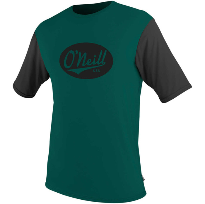 O'Neill Premium Skins Graphic Short Sleeve Rash Tee REEF / BLACK 5077SB