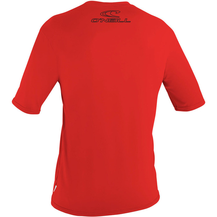 2023 O'Neill Mens Basic Skins Short Sleeve Sun Shirt 3402 - Red