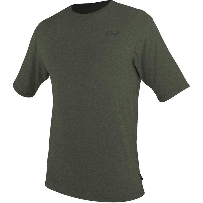 2021 O'neill Mens Blueprint Uv Sun Shirt Lycra Vest 5450sb - Ghost Green