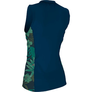 2019 O'Neill Womens Front Zip Cap Sleeve Sun Shirt Abyss / Faro 5307S