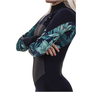 2019 O'Neill Womens O'Riginal 4/3mm Chest Zip Wetsuit Abyss / Faro 5015