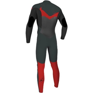 2022 O'Neill Youth Epic 5/4mm Chest Zip GBS Wetsuit 5372 - Gunmetal / Black / red
