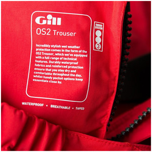Gill OS2 Trousers Red OS23T