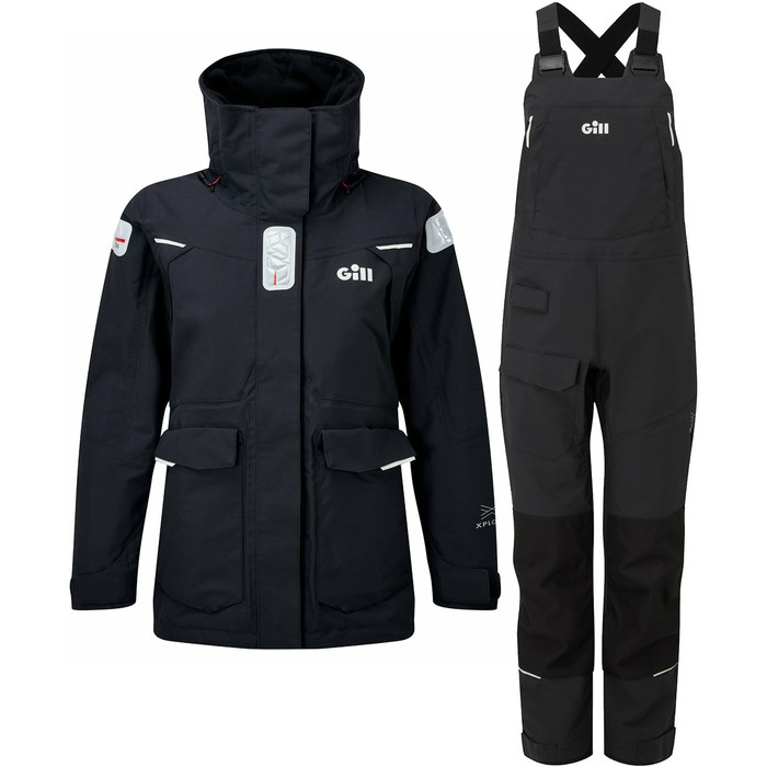 2022 Gill Womens OS2 Offshore Sailing Jacket & Trouser Combi Set - Graphite