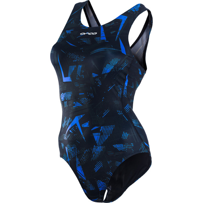 2021 Orca Womens One Piece Swim Suit KS515105 - Blue Print