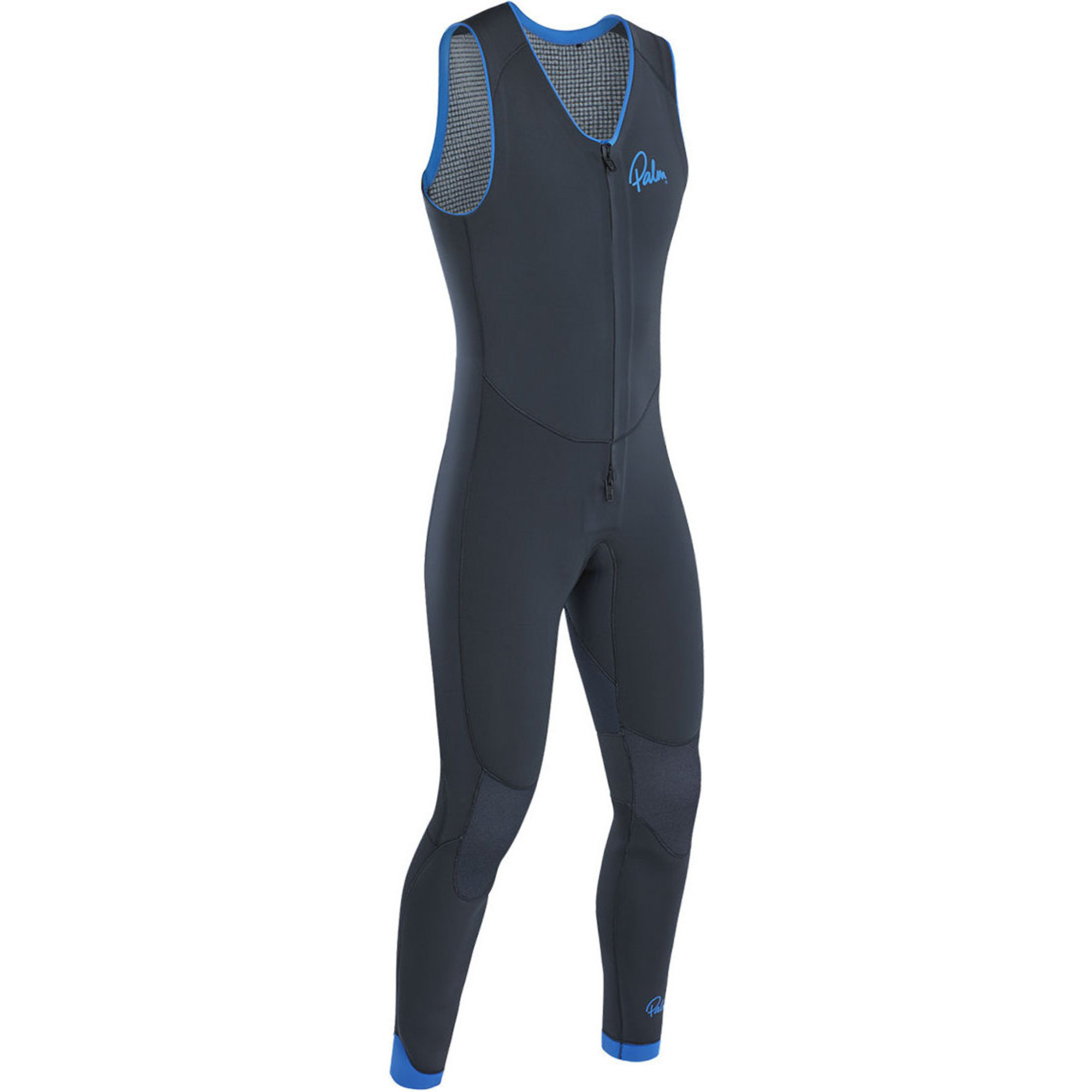 2023 Palm Blaze 3mm GBS Front Zip Long John Wetsuit Jet Grey 12230