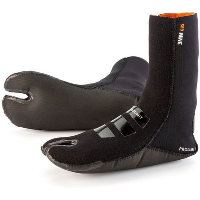 2018 Prolimit 3 mm Evo Split Toe Dura Sole GBS Boot Sock negro 70360