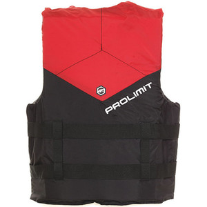 Prolimit 50N 3-buckle ski-vesten vest zwart / rood 53260