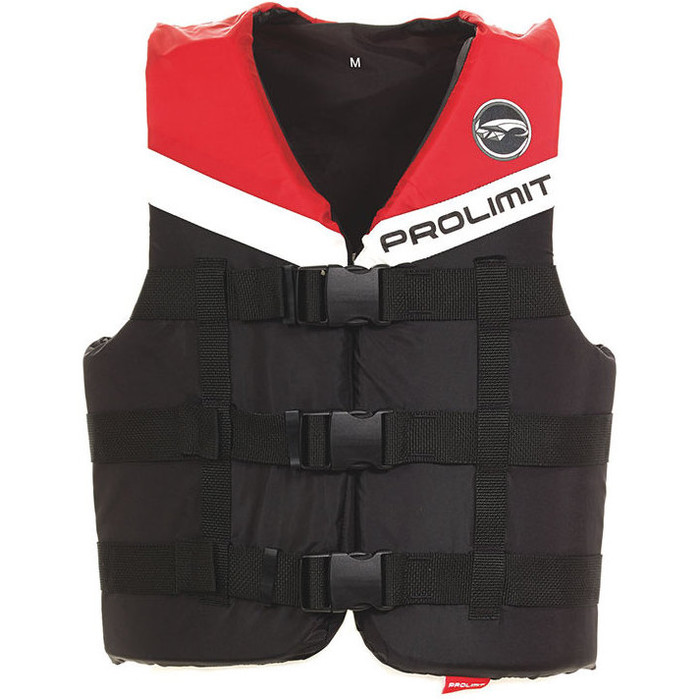 Prolimit 50N 3-buckle ski-vesten vest zwart / rood 53260