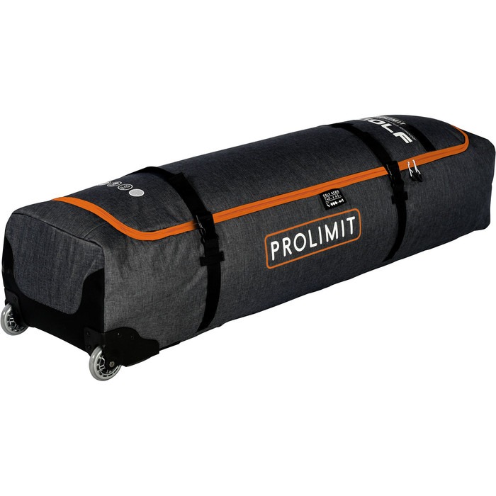 2024 Prolimit Kitesurf Golf Aero Wheeled Board Bag 3345 - Black / Orange