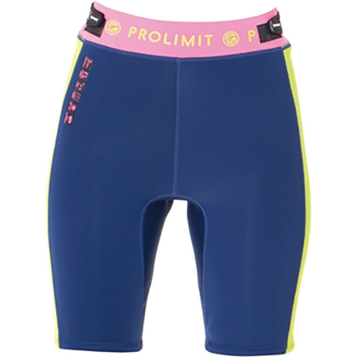 Prolimit Womens SUP pantalones cortos de neopreno de 2 mm azul / rosa 64770