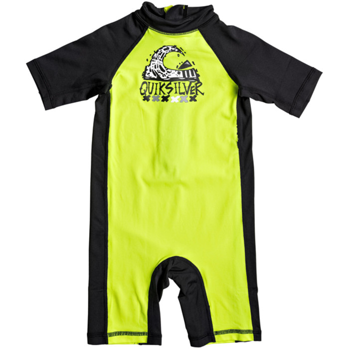 Quiksilver Boys Bubble Spring Rash Suit SAFETY YELLOW EQKWR03021