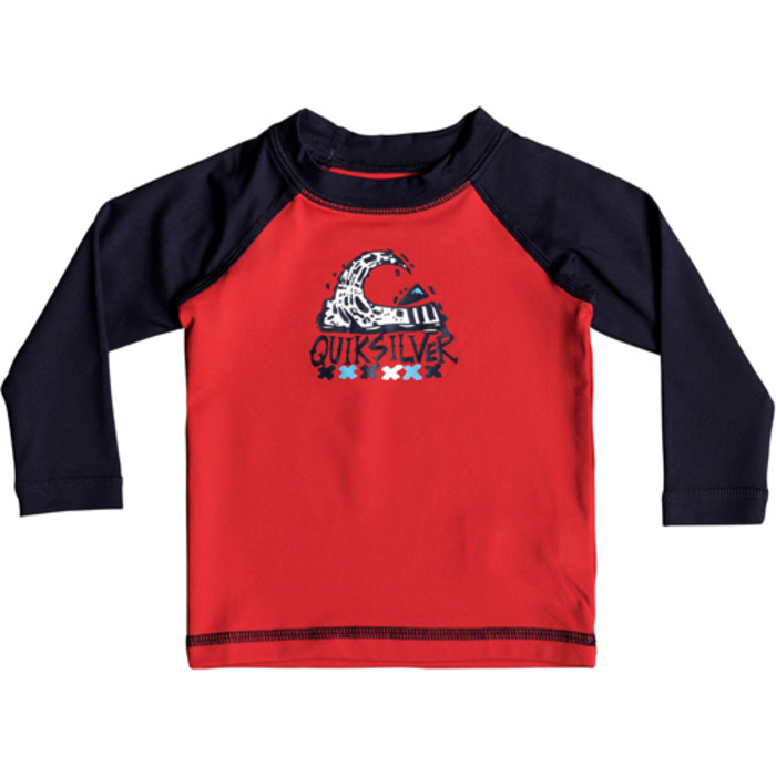 Quiksilver Infant Bubble Dream Long Sleeve Rash Vest QUIK RED EQIWR03013