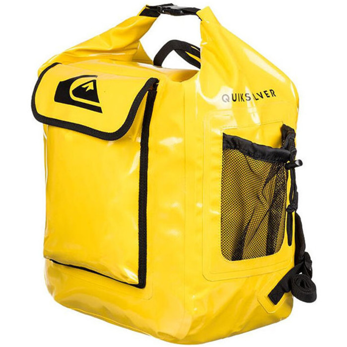 2018 Quiksilver Deluxe Wet Dry Bag / Back Pack Yellow EGLQSWBBKP