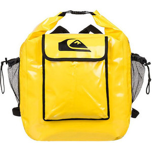 2018 Quiksilver Deluxe Wet Dry Bag / Back Pack Yellow EGLQSWBBKP