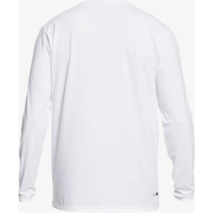 2020 Quiksilver Mens Heritage Long Sleeve Rash Vest EQYWR03249 - White
