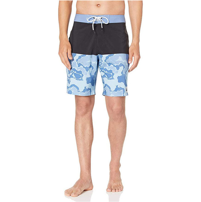 2019 Quiksilver Highline Division Deluxe 19 "boardshorts Blue Yonder Eqybs04295