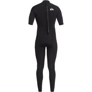 2021 Quiksilver Mens Syncro 2mm Back Zip Short Sleeve Wetsuit EQYW303013 - Black / Silver