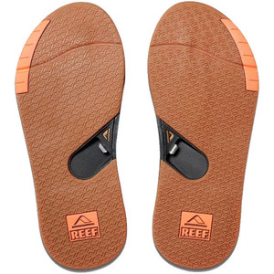 Reef Mens Fanning Low Sandals / Flip Flops Orange / Grey RA3KIHBLA