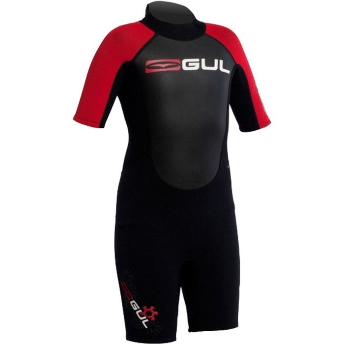  Gul Response 3 / 2mm TODDLER SHORTY in nero / rosso RE3322