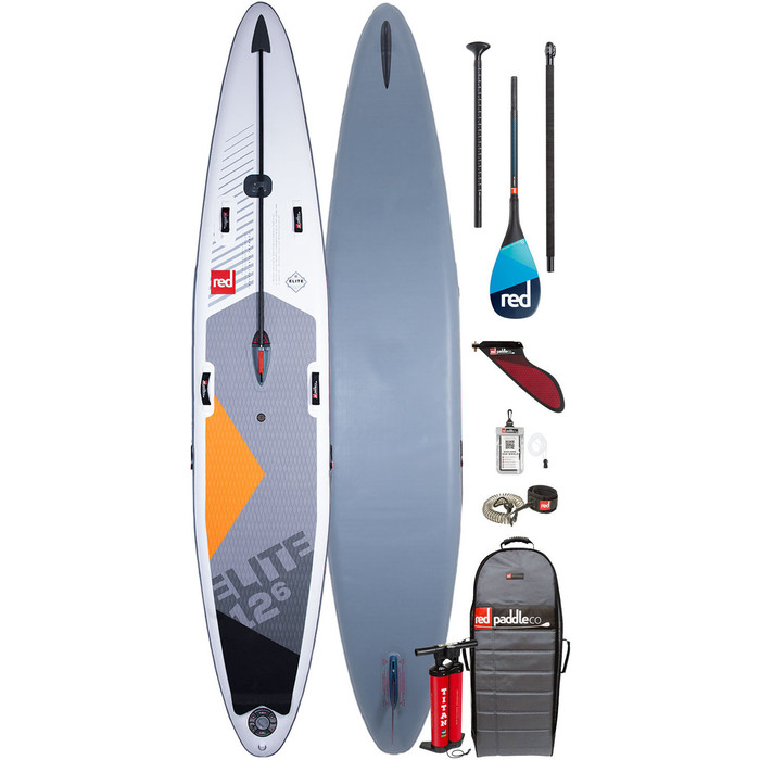 2020 Red Paddle Co Elite Msl 12'6 "x 26" Inflvel Stand Up Paddle Board - Pacote De P De Carbono 100