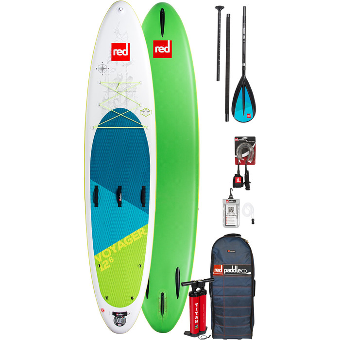 2019 Red Paddle Co Voyager 12'6 Inflatable Stand Up Paddle Board + Bag, Pump, Paddle & Leash