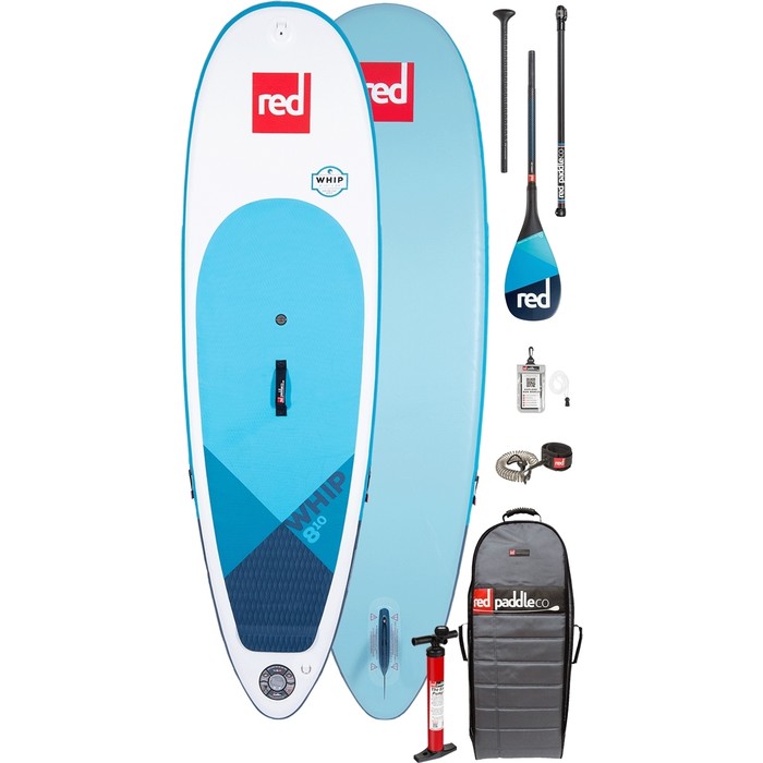 2020 Red Paddle Co Zweep MSL 8'10 "Opblaasbaar Stand Up Paddle Board - Carbon 100 Paddle-pakket