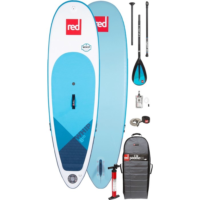 2020 Red Paddle Co Whip MSL 8'10 "aufblasbares Stand Up Paddle Board - Paddelpaket Aus Aluminium