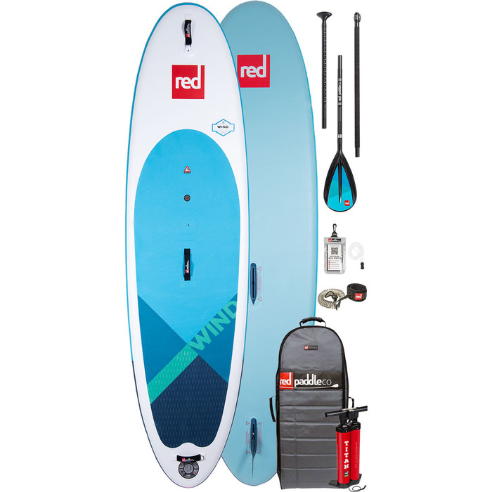 2020 Red Paddle Co Windsup 10'7 "oppustelig Stand Up Paddle Board - Legeret Paddle-pakke